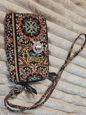 Vera Bradley Floral Pattern Wristlet Wallet